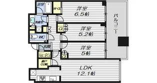 梅田ガーデンレジデンス【35階】の間取り