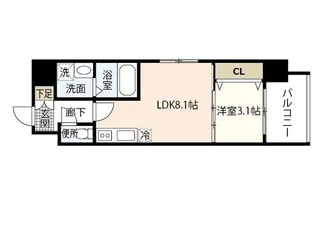 エイトバレー50【13階】の間取り