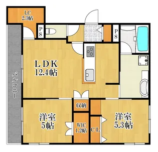 グラヴィスコート元住吉【3階】の間取り
