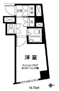 スクエア三軒茶屋【3階】の間取り