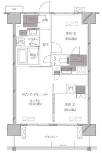 A standard芝浦【10階】の間取り