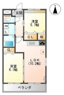 ウィズ ユー【2階】の間取り