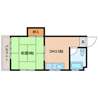 まとばマンション【2階】の間取り