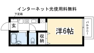 グリーンコーポ下鴨【2階】の間取り