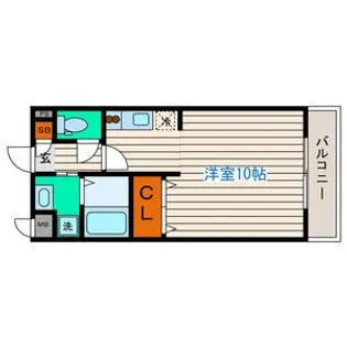 レーベンス柏木【1階】の間取り