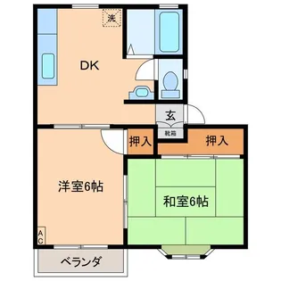 シティハイツ【1階】の間取り