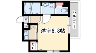 十三本町ウィンズマンション2【2階】の間取り