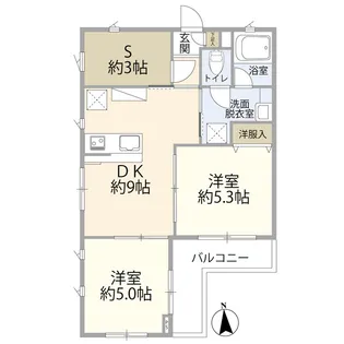 トップヒルズII(0005652)【3階】の間取り