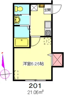 ウイングコート【2階】の間取り