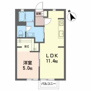 シャーメゾンプレジオ【1階】の間取り