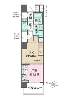 ザ・パークハウス文京白山【3階】の間取り