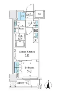 J.GRAN Court 品川西大井EAST【2階】の間取り