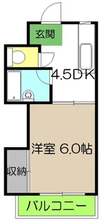 ハイツ森本【3階】の間取り