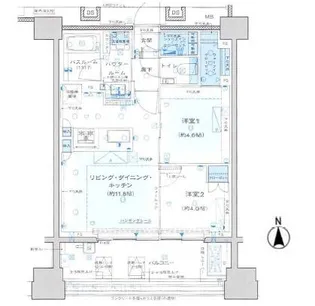プレミスト代々木大山【2階】の間取り