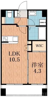 アリスタ阿倍野松崎【2階】の間取り