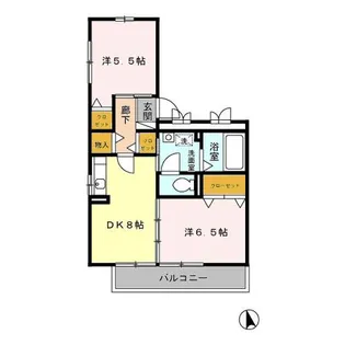 セジュール篠原【3階】の間取り