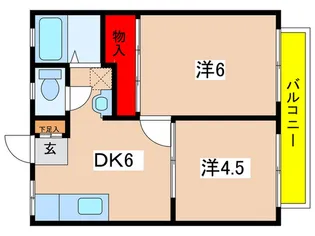 メゾン三田【2階】の間取り
