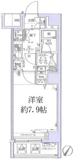 スクエアシティ横浜新子安【2階】の間取り