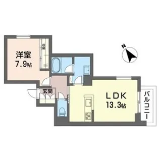 リリー シャルマン【3階】の間取り