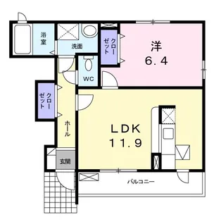 パルナス【1階】の間取り
