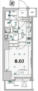 メイクスデザイン門前仲町GARDEN【13階】の間取り
