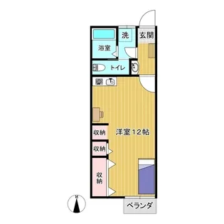 ルバンヴェール山北2【2階】の間取り
