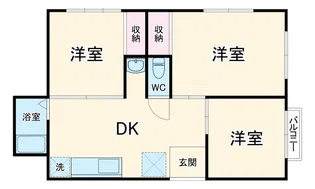ニシベビル【3階】の間取り