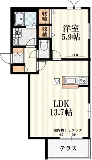 CASA ROSA【1階】の間取り