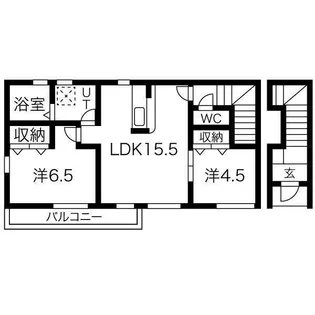 リーブルファイン江吉良2号棟【2階】の間取り