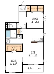 【へーベルメゾン】ソレイユメゾン【3階】の間取り