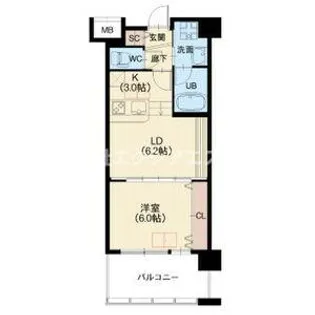 NORTH VILLAGE壱番館【2階】の間取り