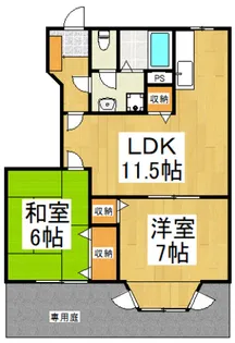 ローゼンハイムA【2階】の間取り