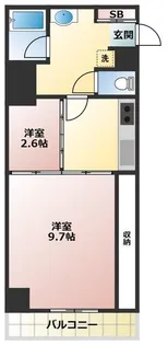 ル・パサージュ【1階】の間取り