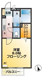 アルコバレーノ【2階】の間取り