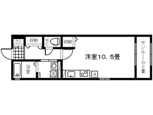 AGハイムA棟【2階】の間取り