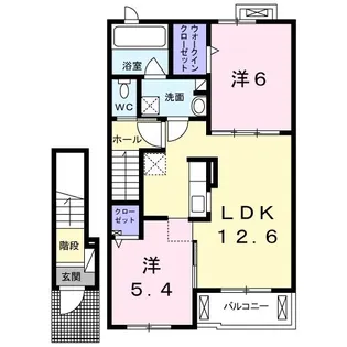 オベリスI【2階】の間取り