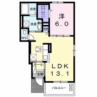 ラグジュアリー I【1階】の間取り