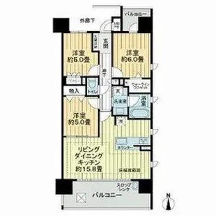ライオンズ名古屋ステーションアクシス【3階】の間取り