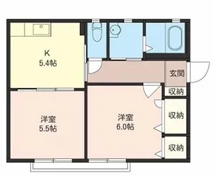 アクアスクエア【1階】の間取り