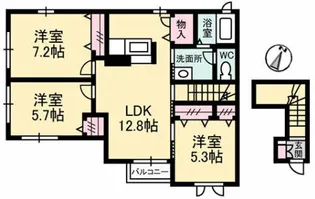 レジデンスK【2階】の間取り