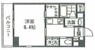 ラフィネ小竹向原【2階】の間取り