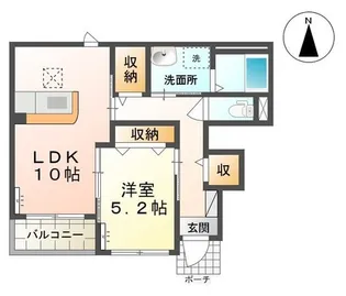 アクエルド【1階】の間取り