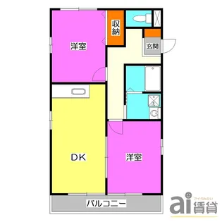 ソルフェ―ジュ【1階】の間取り