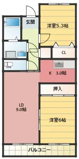 北川原ロビスト【2階】の間取り