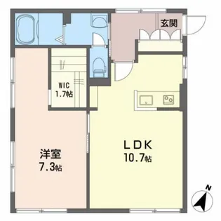キャッスルバレーA【1階】の間取り