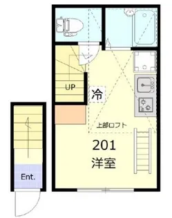 ノイエスト蒲田【2階】の間取り