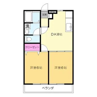 泉ハイムII【2階】の間取り