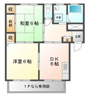 グリーンヒルB【2階】の間取り