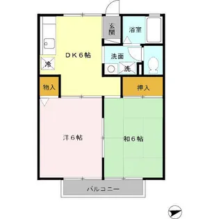 ポート・アズールK【1階】の間取り