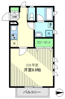 ビアレセッテ【2階】の間取り